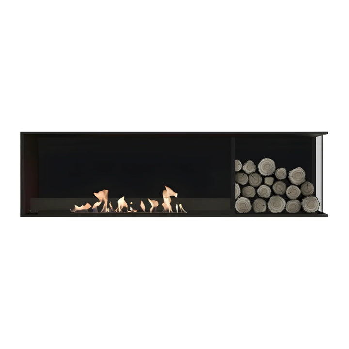 Bioethanol Eck Einbaukamin - BASE WOOD R180