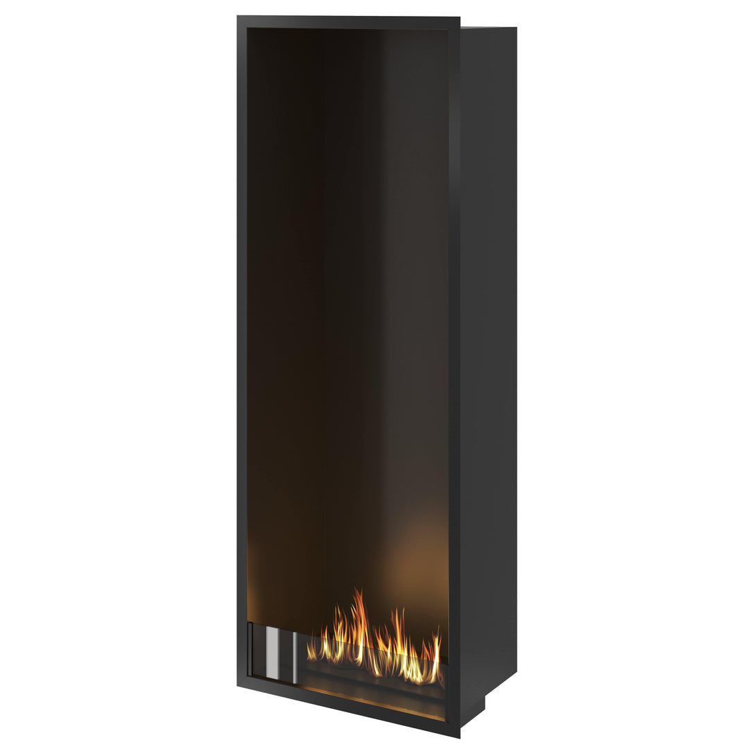 Bioethanol Einbau Kamin Einbaukamin Ofen Vertikal Selected 60x160x35cm mit Glas von Wild Flame