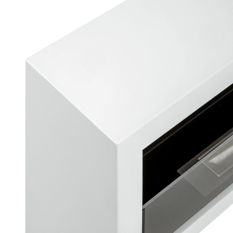 Bioethanol Wandkamin - Deluxe XL Weiss