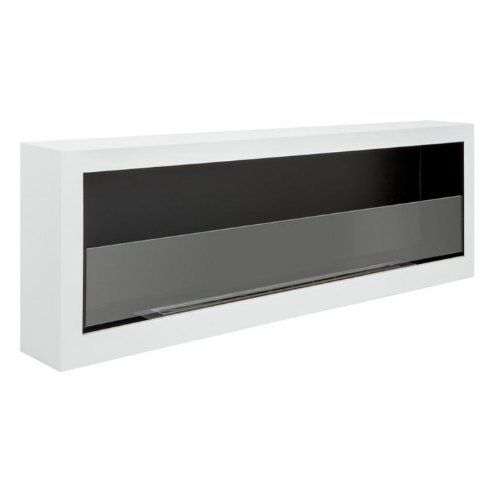 Bioethanol Wandkamin - Deluxe XL Weiss