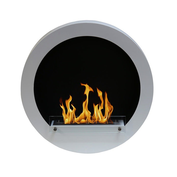 Bioethanol Wandkamin - Hublo XL Weiss