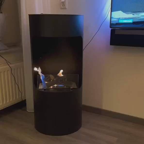 bioethanol-standkamin-rund-leonis-bodenkamin-schwarz-wohnzimmer-video
