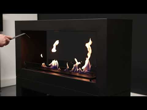 Freistehender Bioethanol Standkamin HOME von Wild Flame für Raumteiler Flammenspiel Video