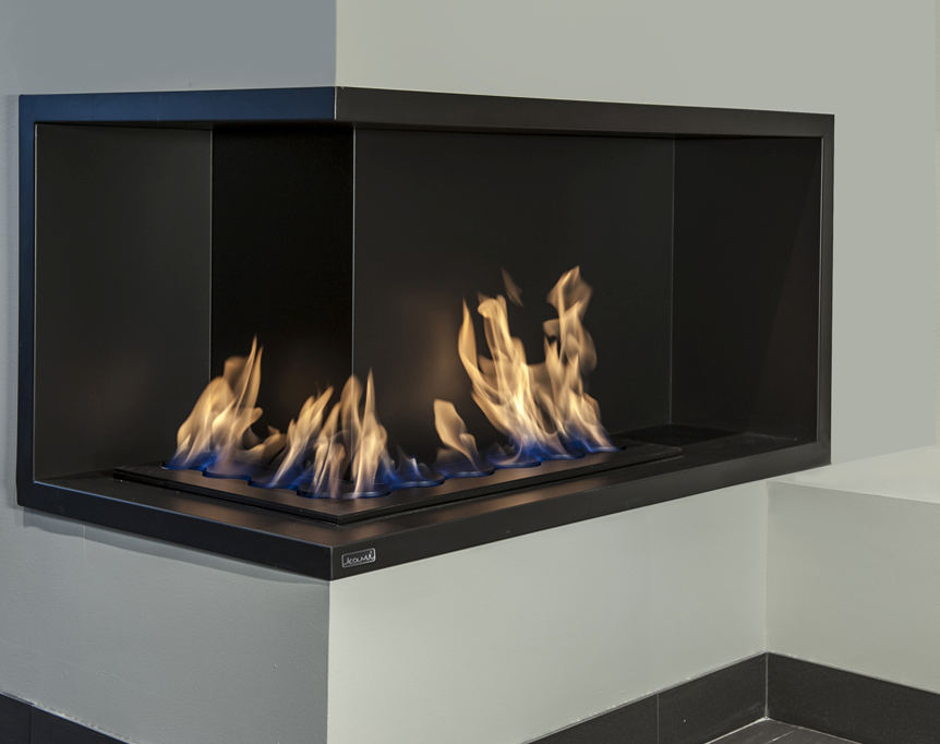 Bioethanol Eck Einbaukamin "L"-Form - Nila