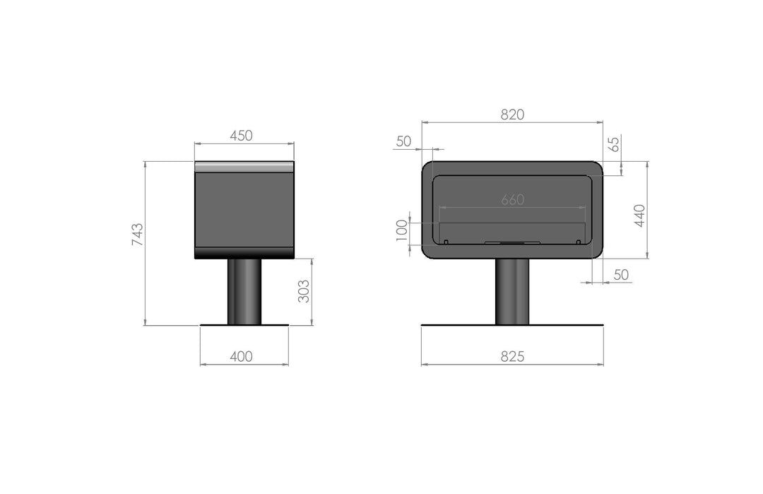 Bioethanol Standkamin - Inecco